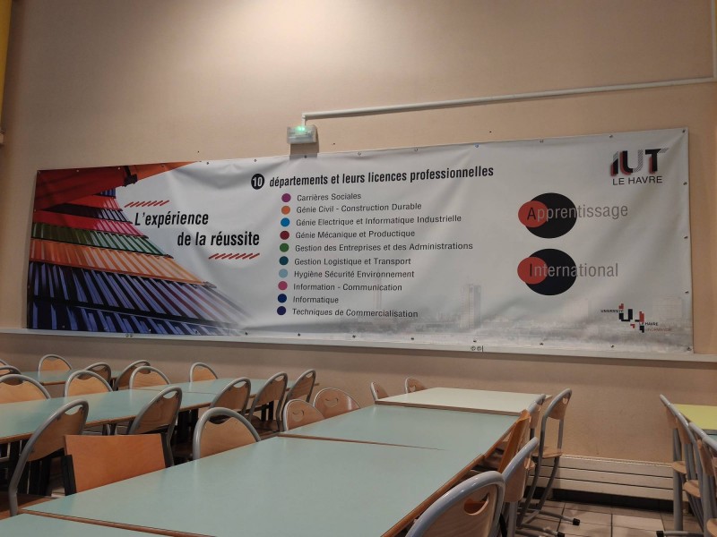 Banderole pour salon Rouen 76