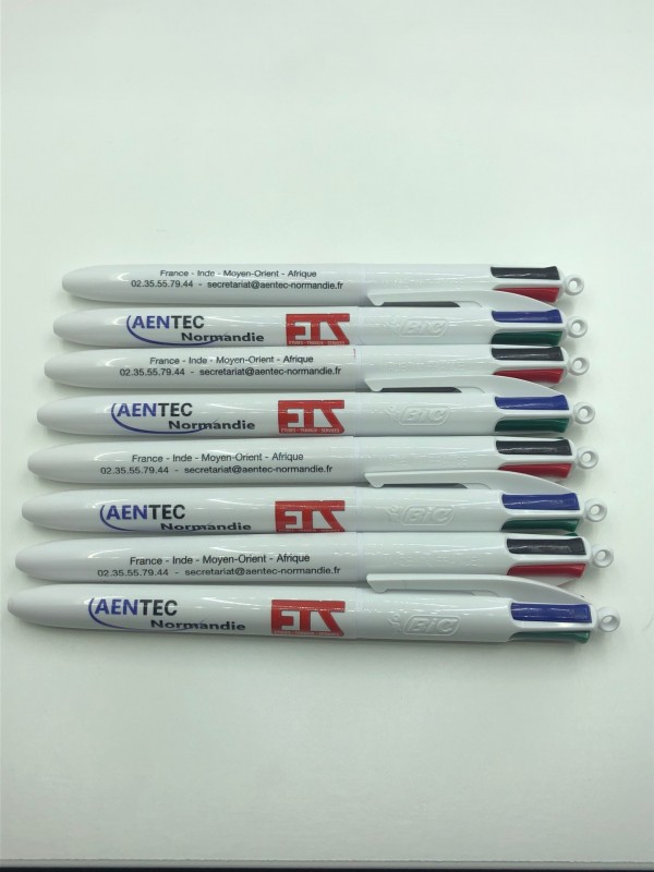 Stylos quatre couleurs personnalisés