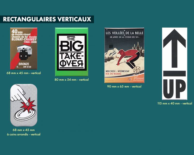 Badges aimant ronds personnalisés Gonfreville 76