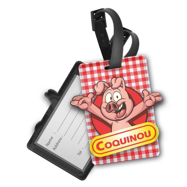 étiquette bagages en pvc personnalisée Normandie