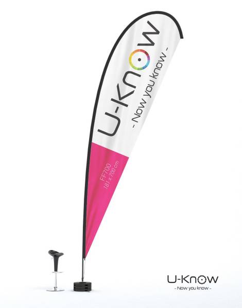 Beach flag goutte d'eau 14 Deauville 